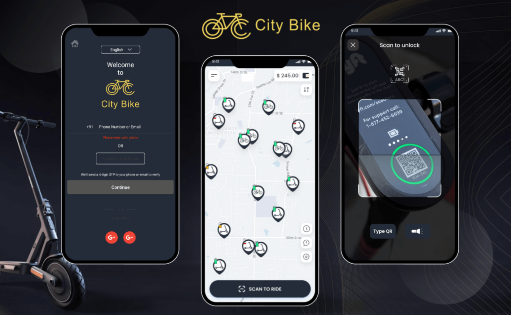 Shared Micro Mobility Application for Citybike